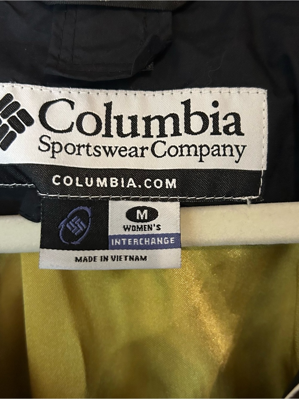 Columbia Black and Brown Women's Interchange Rain Jacket